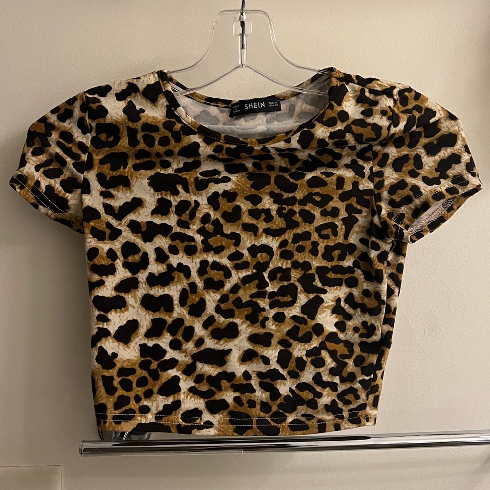 Cropped Cheetah Shirt